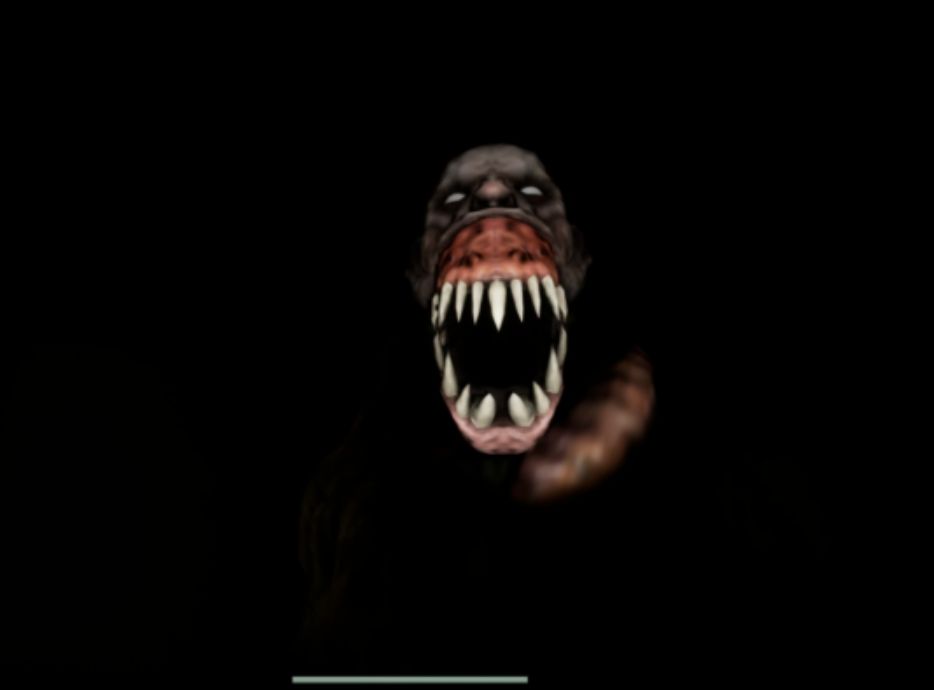 Monster encounter in darkness